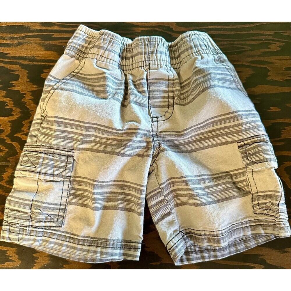 Circo Stripe Shorts Size 2T Gray Cargo (869)